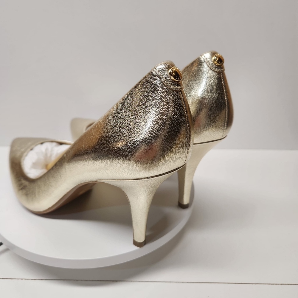 Michael kors flex mid pump Metallic leather Color Pale Gold - Picture 5 of 8